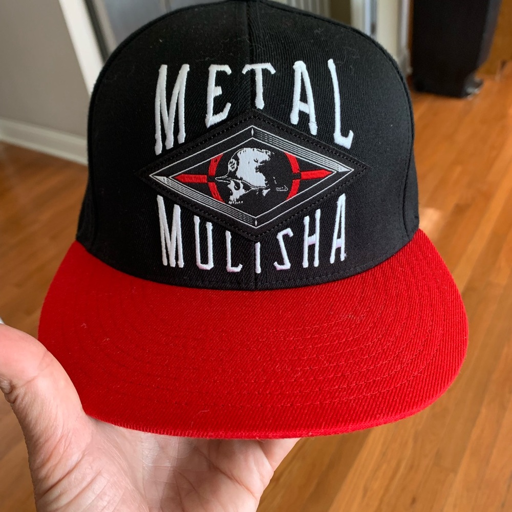 Metal Mulisha flat bill flex fit hat S-M
